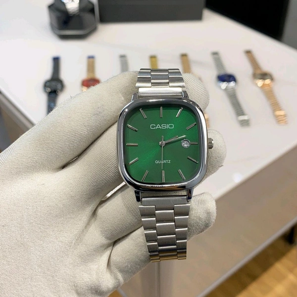 Analog Quartz Classic Silver and Blue Watch For Men & Women | High Quality Strap Best finishing Body & Case