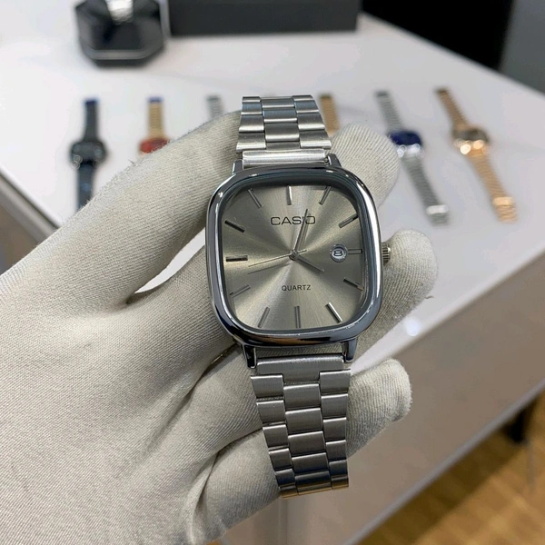 Analog Quartz Classic Silver and Blue Watch For Men & Women | High Quality Strap Best finishing Body & Case