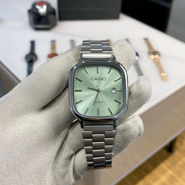 Analog Quartz Classic Silver and Blue Watch For Men & Women | High Quality Strap Best finishing Body & Case