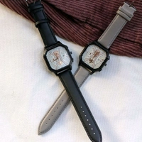 Analog Quartz Movement Budget Collection With High Quality Strap Best Finishing Body & Case - Black