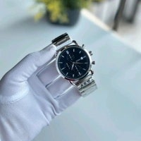 Analog Quartz Movement Watch With High Quality Strap Best finishing Body & Case - Black