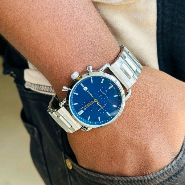 Analog Quartz Movement Watch With High Quality Strap Best finishing Body & Case - Blue