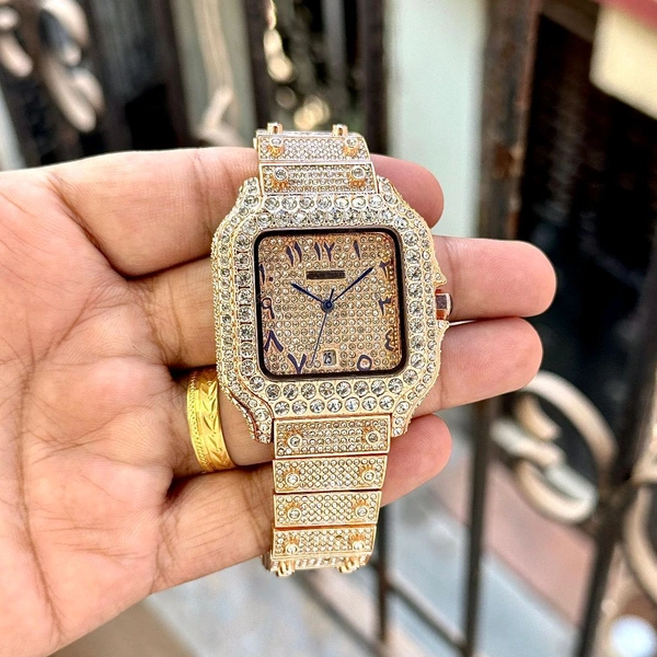 Analog Square Dail High End Quartz Machinery Watch