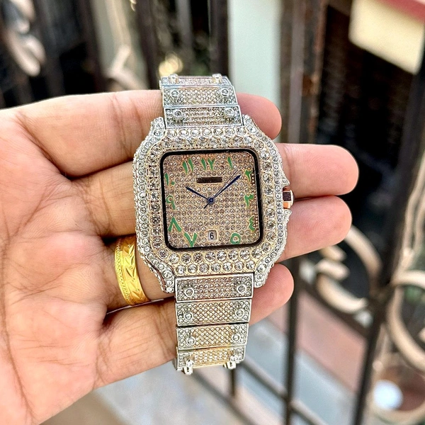 Analog Square Dail High End Quartz Machinery Watch