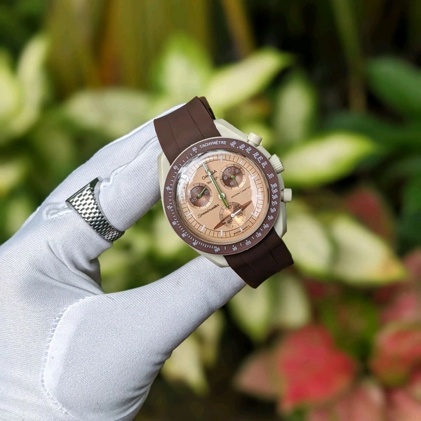 Analog Swatch Moon's Watch Best Quality Collection With High Quality Silicon Strap