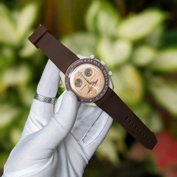 Analog Swatch Moon's Watch Best Quality Collection With High Quality Silicon Strap