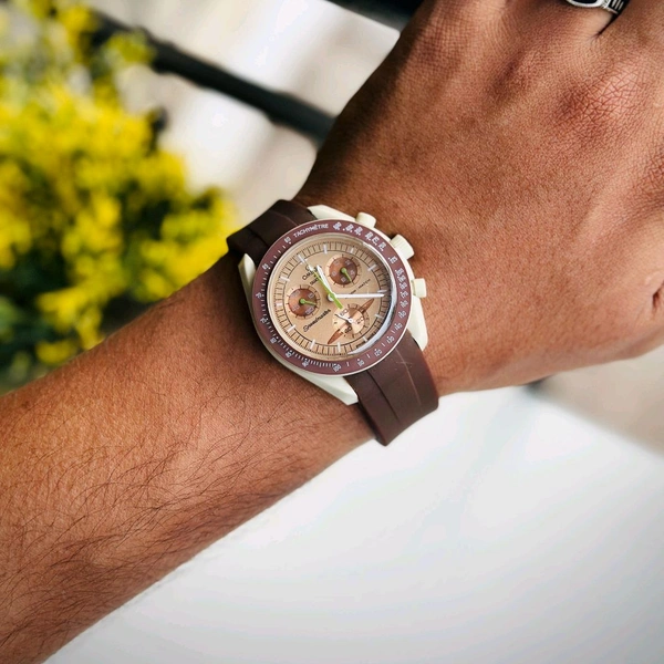 Analog Swatch Moon's Watch Best Quality Collection With High Quality Silicon Strap