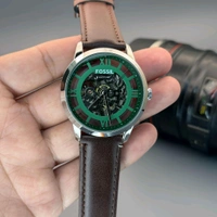 Analog Townsman Automatic Dark Brown Leather Watch