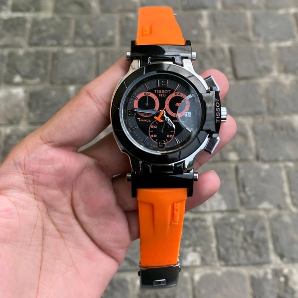Analog T-Race High Quality Quartz Movement Watch - Orange
