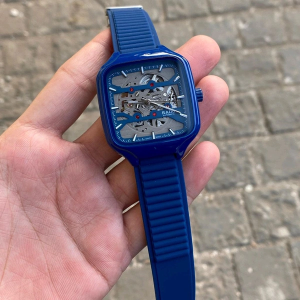 Analog True Square Automatic Open Heart Machinery Watch