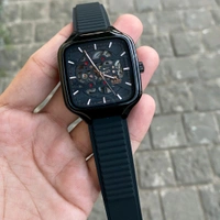 Analog True Square High Quality Automatic Open Heart Machinery Watch For Men