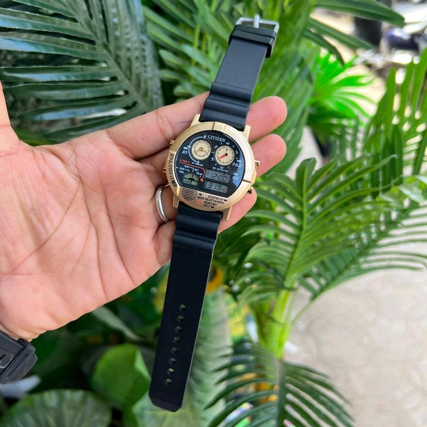 Analog X Beams Retro Ana-digi Temp High Quality Battery Operated Machinery Watch Collection