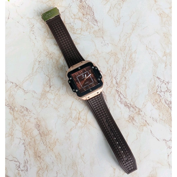 Arabic Dial Analog Quartz Movement Collection With High Quality Strap Best finishing Body & Case - Brown