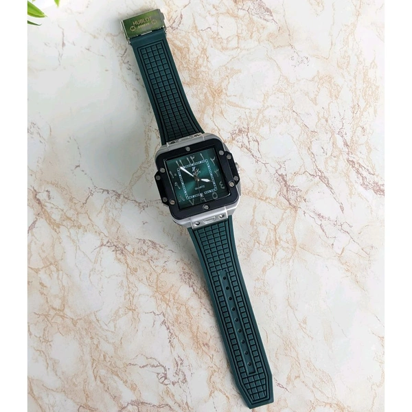 Arabic Dial Analog Quartz Movement Collection With High Quality Strap Best finishing Body & Case - Green