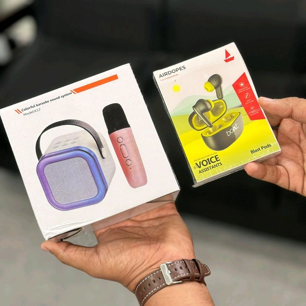 Best Budget Combo Offer, Airdopes Best Quality With Portable Bluetooth Speaker With Mic