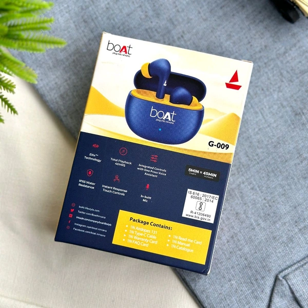 Bluetooth Truly Wireless In Ear Earbuds With Mic