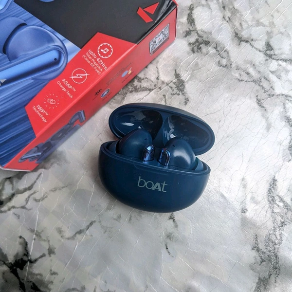 Bluetooth Truly Wireless In Ear Earbuds With Mic - Blue