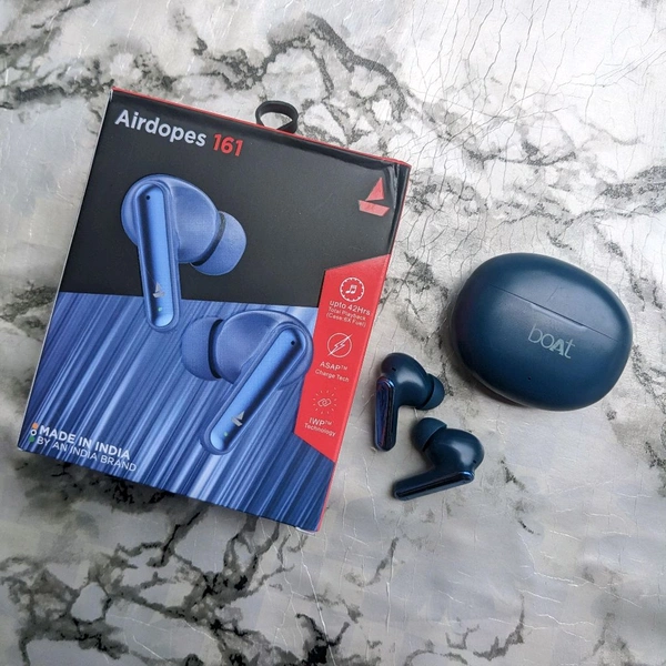 Bluetooth Truly Wireless In Ear Earbuds With Mic - Blue