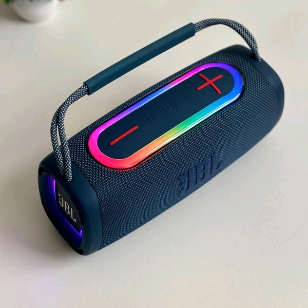 Boombox Wireless Bluetooth Speaker With Rbg Light | Powerful Sound Quality With Heavy Bass | Lights Sync With Music
