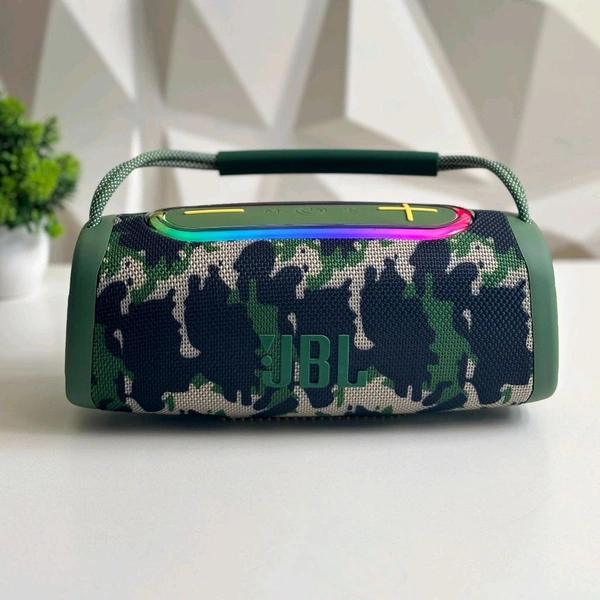 Boombox Wireless Bluetooth Speaker With Rbg Light | Powerful Sound Quality With Heavy Bass | Lights Sync With Music