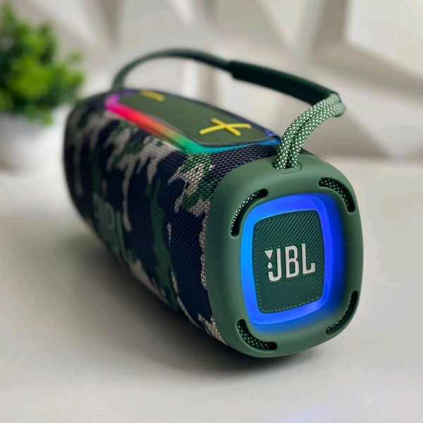 Boombox Wireless Bluetooth Speaker With Rbg Light | Powerful Sound Quality With Heavy Bass | Lights Sync With Music