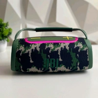 Boombox Wireless Bluetooth Speaker With Rbg Light | Powerful Sound Quality With Heavy Bass | Lights Sync With Music