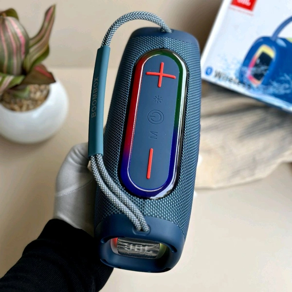 Boombox Wireless Bluetooth Speaker With Rbg Light | Powerful Sound Quality With Heavy Bass | Lights Sync With Music