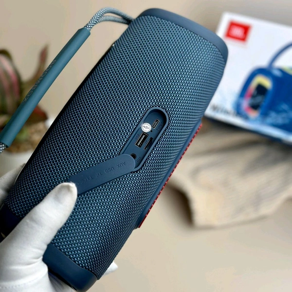 Boombox Wireless Bluetooth Speaker With Rbg Light | Powerful Sound Quality With Heavy Bass | Lights Sync With Music