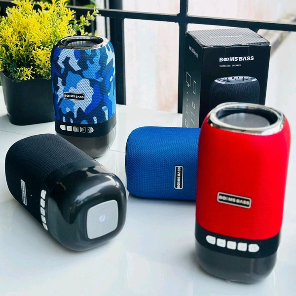 Booms Bass Mini LED Light Wireless speaker-L22 10 W Bluetooth Soundbar (Multicolor, Stereo Channel) - Black