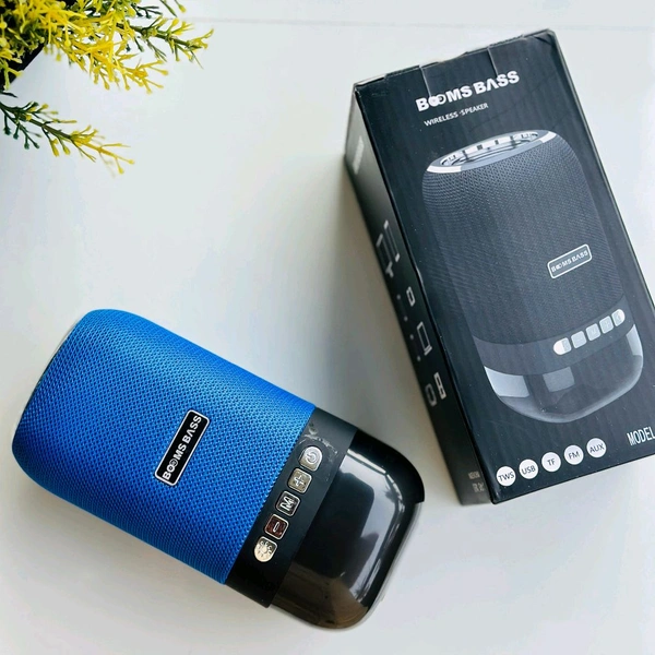 Booms Bass Mini LED Light Wireless speaker-L22 10 W Bluetooth Soundbar (Multicolor, Stereo Channel) - Blue