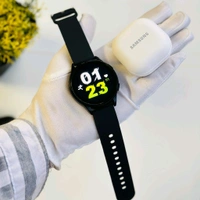 Budget Combo Offer, Galaxy Watch 6 And Galaxy Buds 2 Pro | Super Quality, Bluetooth Calling - White