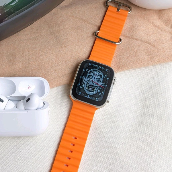 Budget Combo Offer | I8 Ultra Smartwatch, Trending Led Light Speaker With Air Pod Pro 2 Base Model Earbud