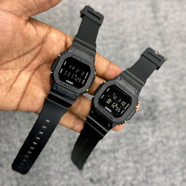 Buy 1 Get 1 Free Offer, Casi0 G-Sh0ck DW5600BB-1 Digital Watch With High Quality Strap Best finishing Body & Case