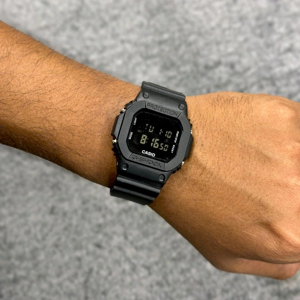 Buy 1 Get 1 Free Offer, Casi0 G-Sh0ck DW5600BB-1 Digital Watch With High Quality Strap Best finishing Body & Case