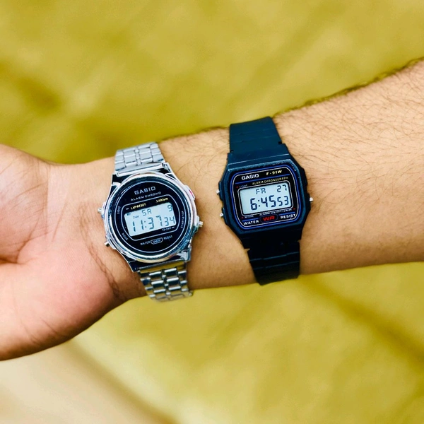 Buy 1 Get 1 Free Offer, Gasio Digital Unisex Metal Strap Watch