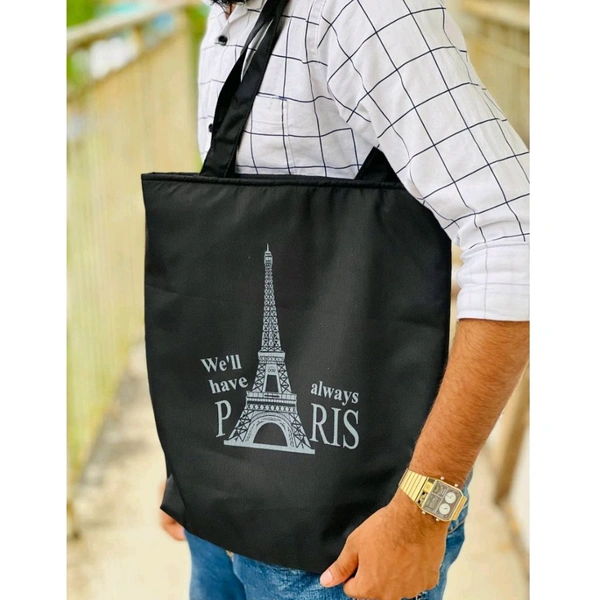 Buy 1 Get 1 Free Offer, Vintage High-capacity Canvas Slouchy Tote Bag | Ultra Sporty Messenger Sling Bag For Multipurpose Use - Black