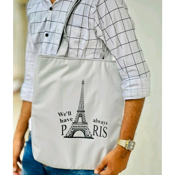 Buy 1 Get 1 Free Offer, Vintage High-capacity Canvas Slouchy Tote Bag | Ultra Sporty Messenger Sling Bag For Multipurpose Use - Gray