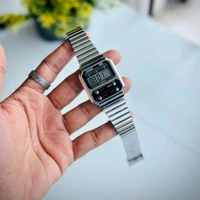 Casi0 A100WEG-9ADF Premium Digital Collection With High Quality Strap Best Finishing Body & Case - Silver