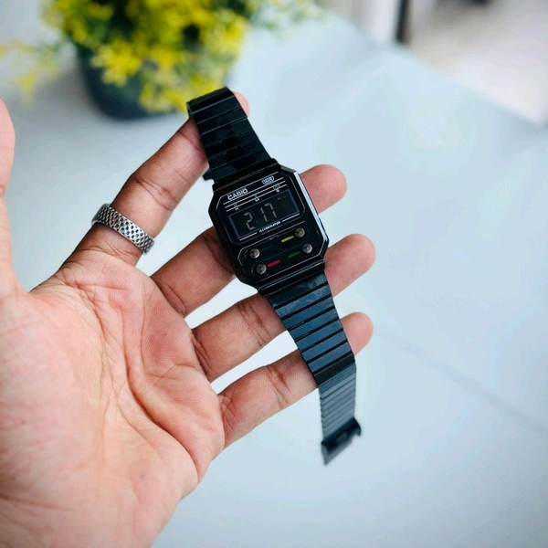 Casi0 A100WEG-9ADF Premium Digital Collection With High Quality Strap Best Finishing Body & Case - Black