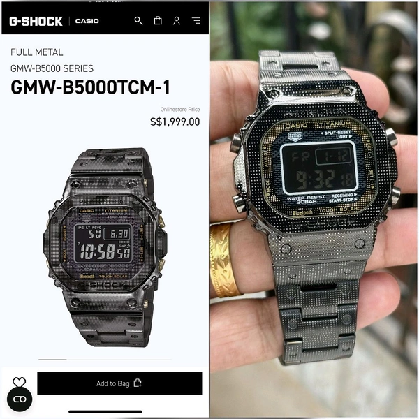 Casi0 GMW-B5000TCM-1 Premium Collection With High Quality Strap Best Finishing Body & Case