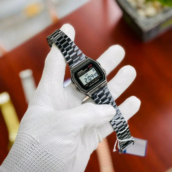 Casi0 Vintage Analog Digital Black Dial Quartz Unisex Watch With High Quality Strap Best finishing Body & Case - Black