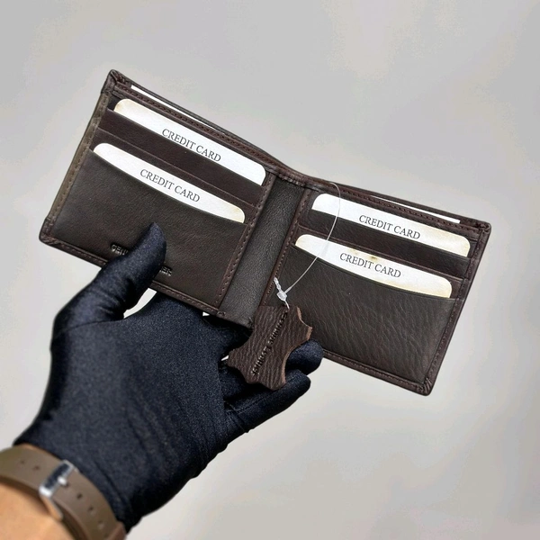 Classic Men's Leather Wallet, Premium Quality with Brand Box  Packing, Perfect For Gifting - Brown