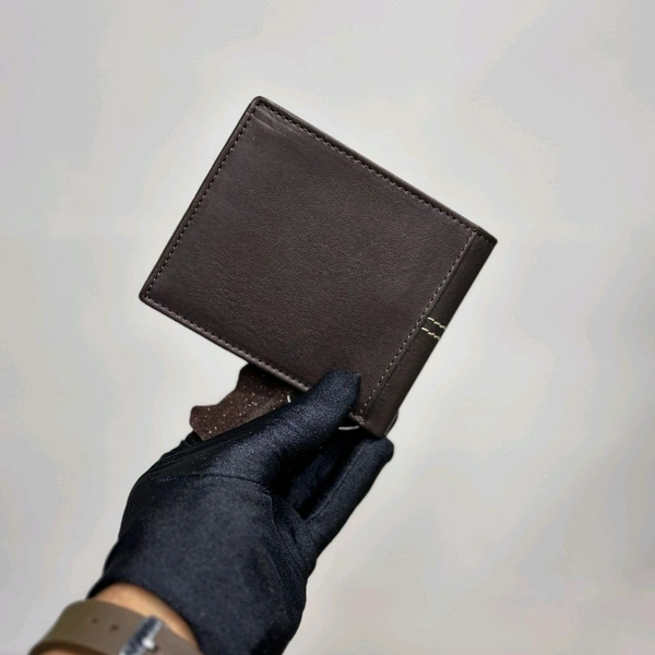 Classic Men's Leather Wallet, Premium Quality with Brand Box  Packing, Perfect For Gifting - Brown