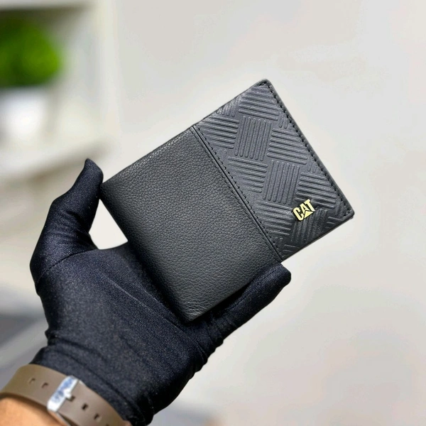 Classic Men's Leather Wallet, Premium Quality with Brand Box  Packing, Perfect For Gifting - Black