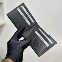 Classic Men's Leather Wallet, Premium Quality with Brand Box  Packing, Perfect For Gifting - Black