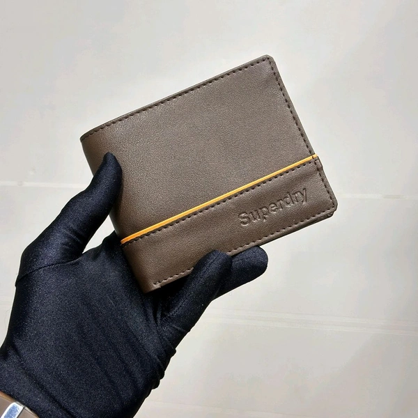 Classic Men's Leather Wallet, Premium Quality with Brand Box  Packing, Perfect For Gifting - Brown