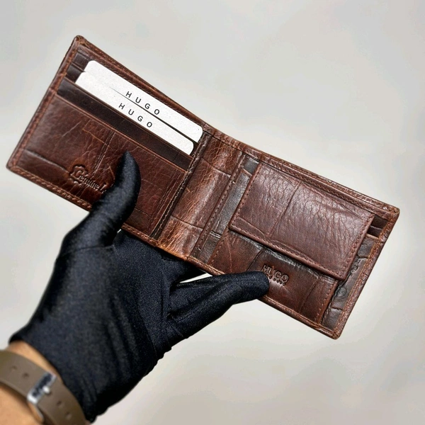 Classic Men's Leather Wallet, Premium Quality with Brand Box  Packing, Perfect For Gifting