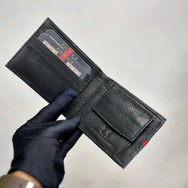 Classic Men's Leather Wallet, Premium Quality with Brand Box  Packing, Perfect For Gifting
