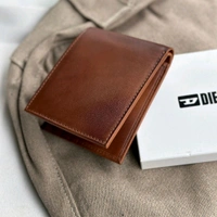 Classic Men's Leather Wallet, Premium Quality with Brand Box Packing, Perfect For Gifting
