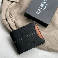 Classic Men's Leather Wallet, Premium Quality with Brand Box Packing, Perfect For Gifting